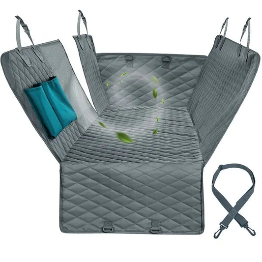 Dog Seat Cover with Mesh Visual Window